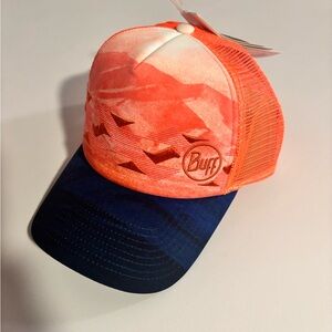 Buff  Orange & Navy Trucker Cap